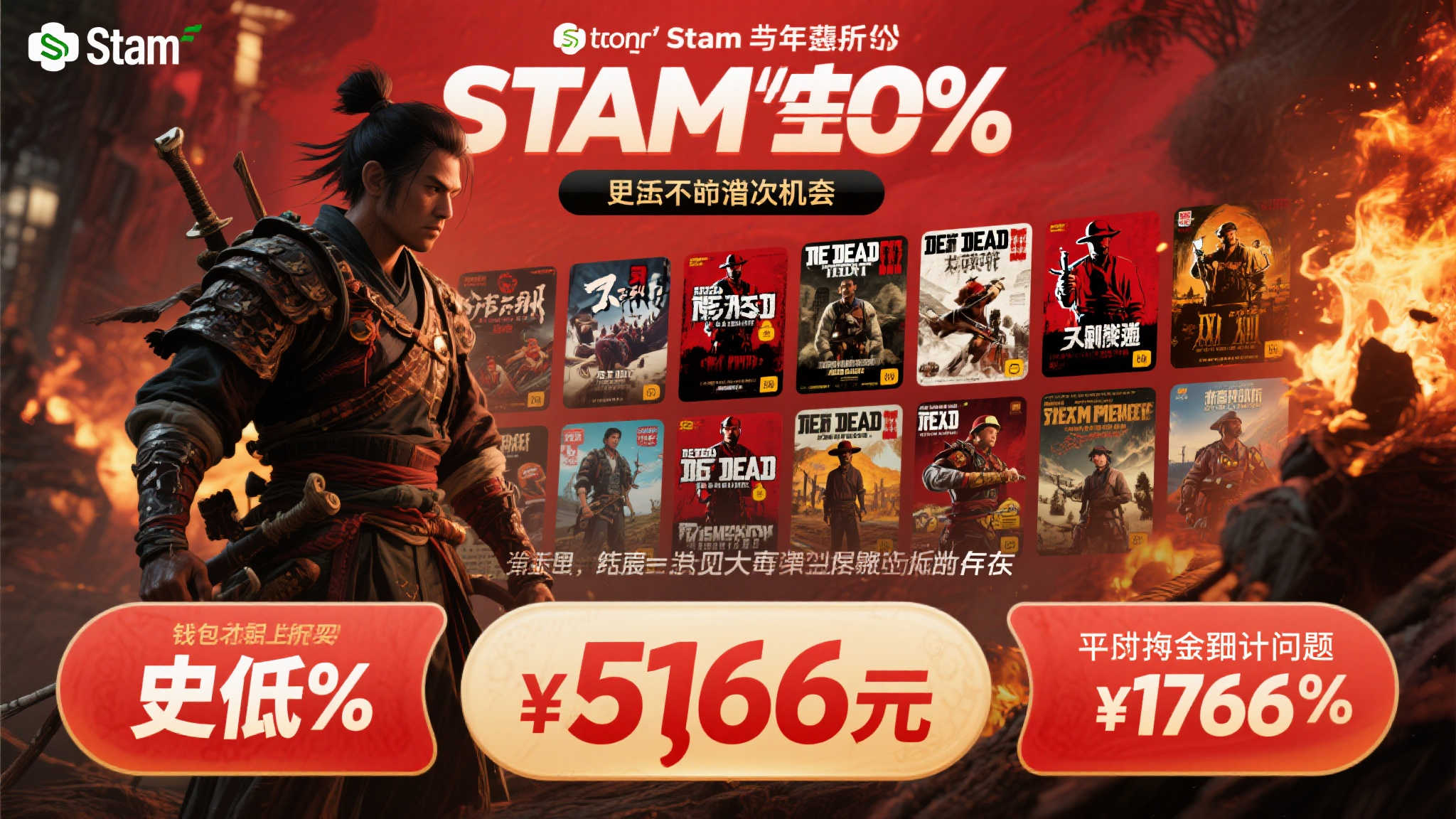 Steam夏季狂欢开幕！顶级3A游戏史上最低折扣抢购