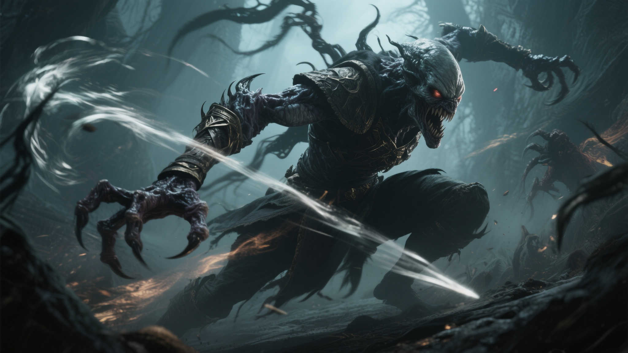 《艾尔登法环：黑夜君临》全新实机曝光！咒蛙风格羊头恶魔惊艳亮相？